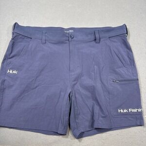 Huk NXT LVL 10.5 Shorts Mens Size XXXL BLUE Performance Fishing Cargo NWOT